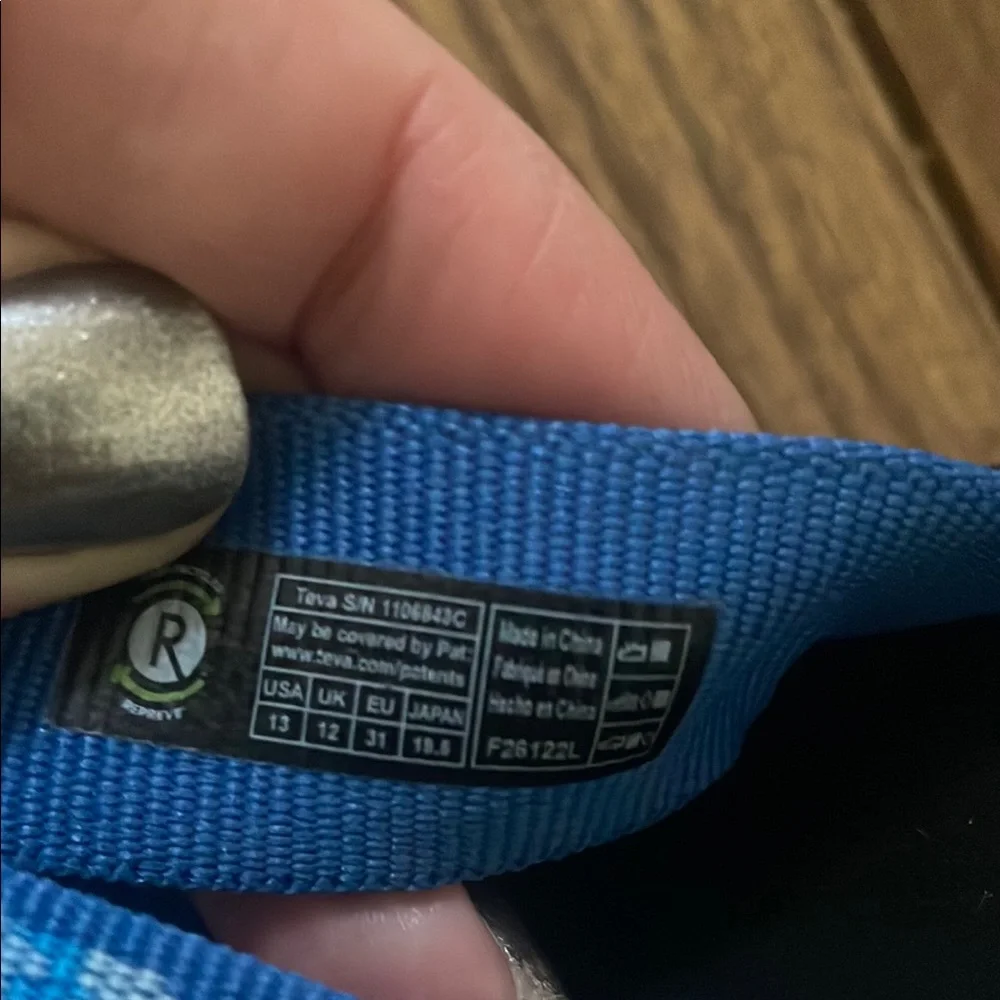 NWT Teva Blue Flip Flops for little kids